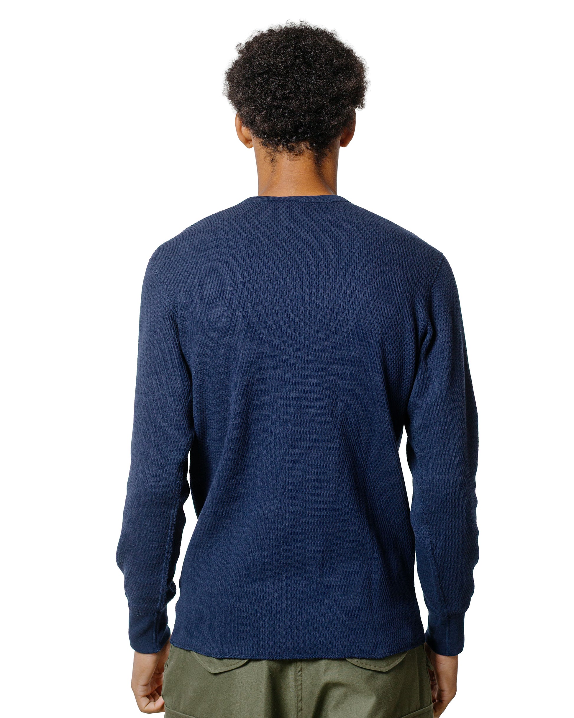 lost & found The Real McCoy's The Real McCoy's MC22109 U.S. Army Military Thermal Shirt Navy