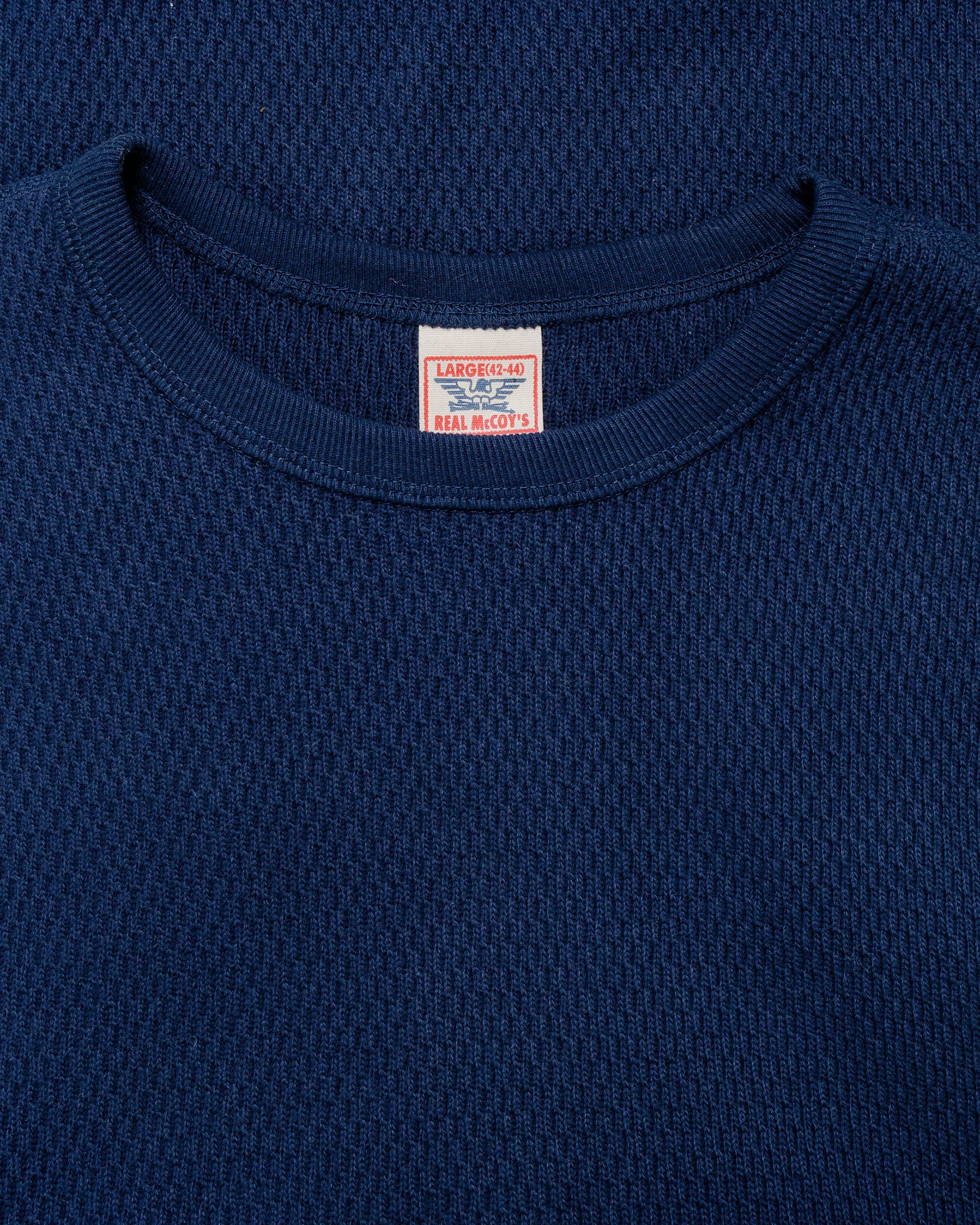 lost & found The Real McCoy's The Real McCoy's MC22109 U.S. Army Military Thermal Shirt Navy