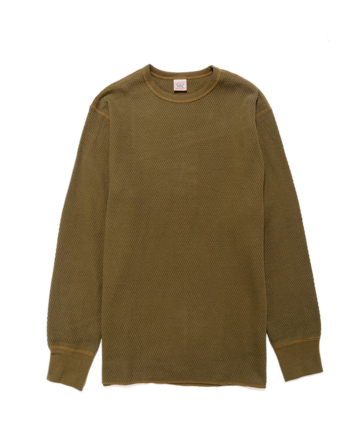 lost & found The Real McCoy's The Real McCoy's MC22109 U.S. Army Military Thermal Shirt Olive