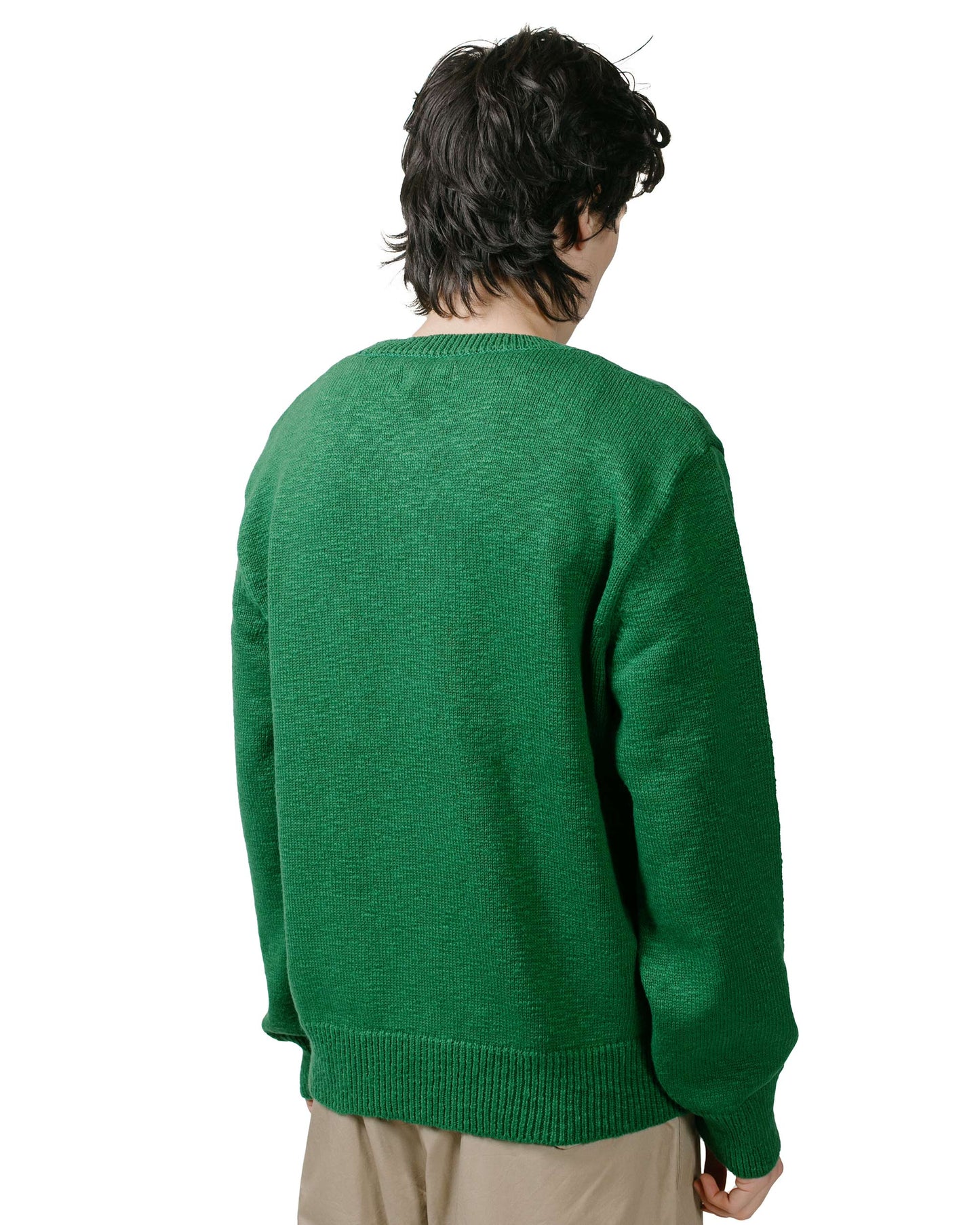 lost & found The Real McCoy's The Real McCoy's MC23014 Cotton Crewneck Sweater Green