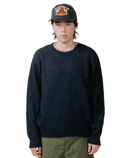 lost & found The Real McCoy's The Real McCoy's MC23014 Cotton Crewneck Sweater Ink Blue