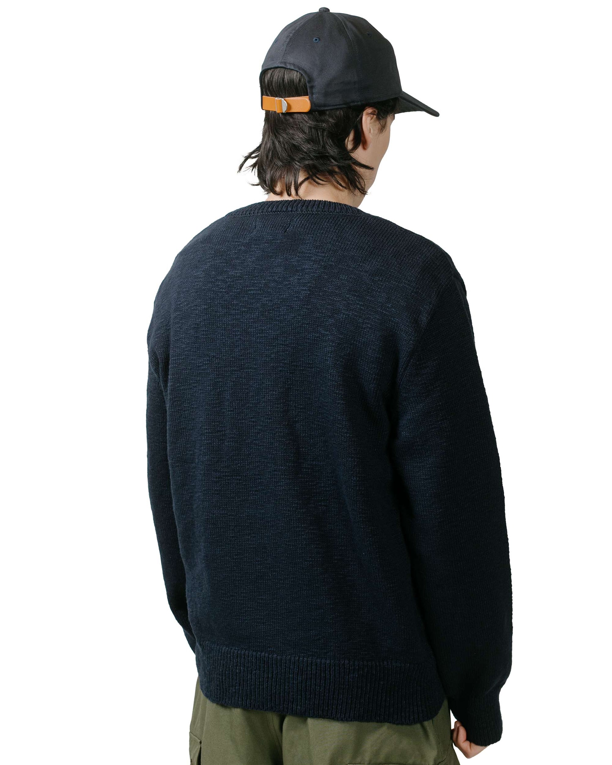 lost & found The Real McCoy's The Real McCoy's MC23014 Cotton Crewneck Sweater Ink Blue