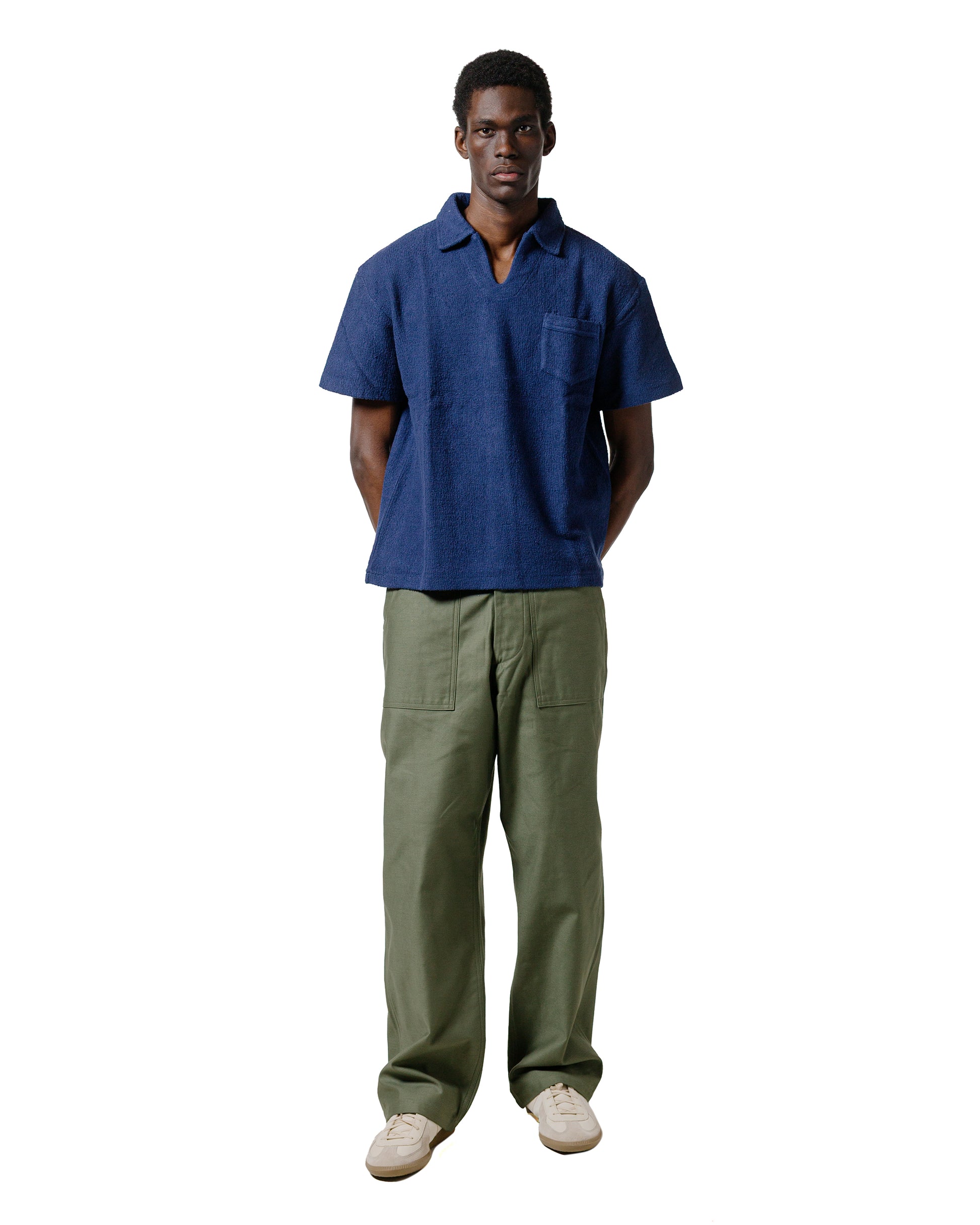 lost & found The Real McCoy's The Real McCoy's MC23017 Cotton Pile Skipper Navy