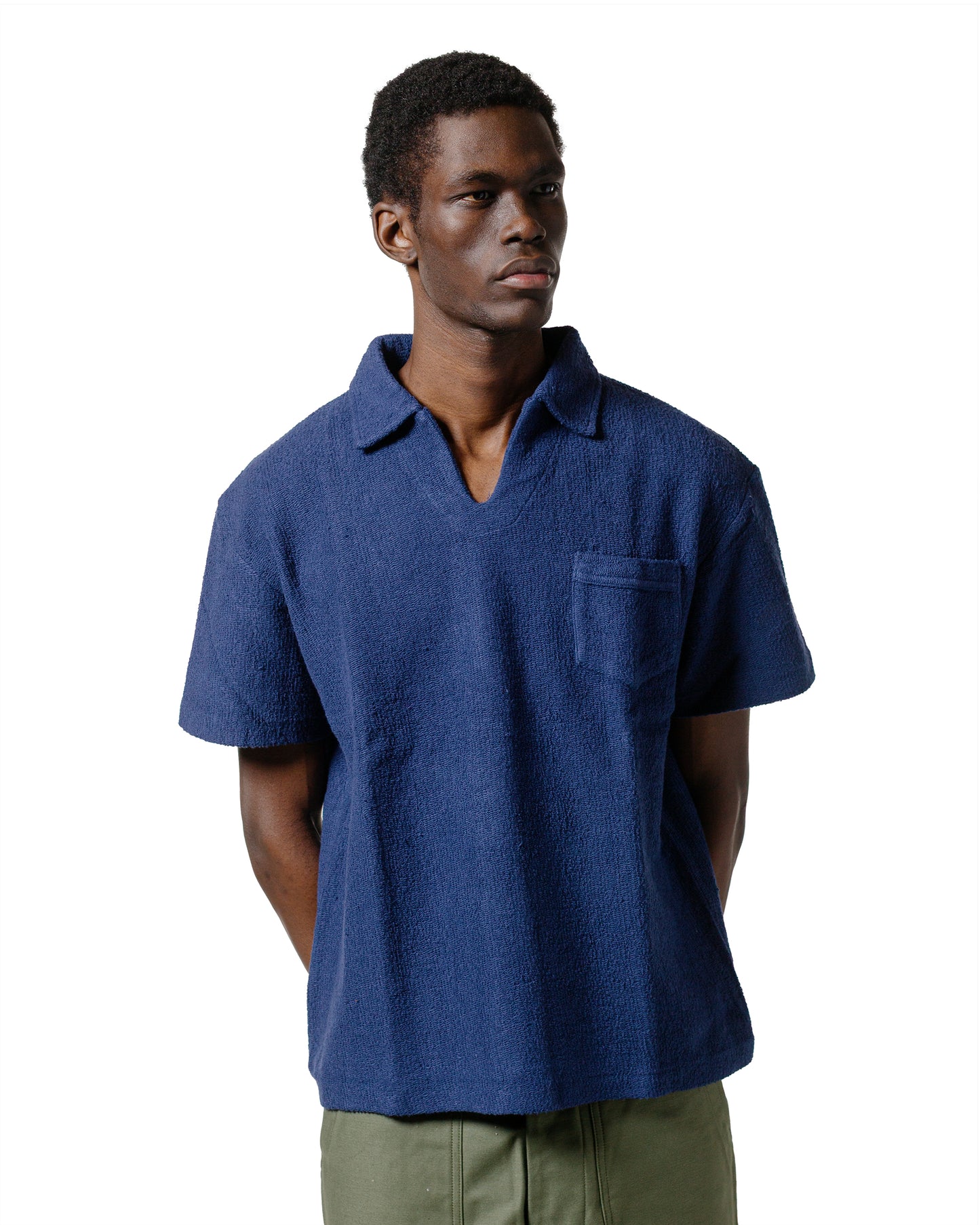 lost & found The Real McCoy's The Real McCoy's MC23017 Cotton Pile Skipper Navy