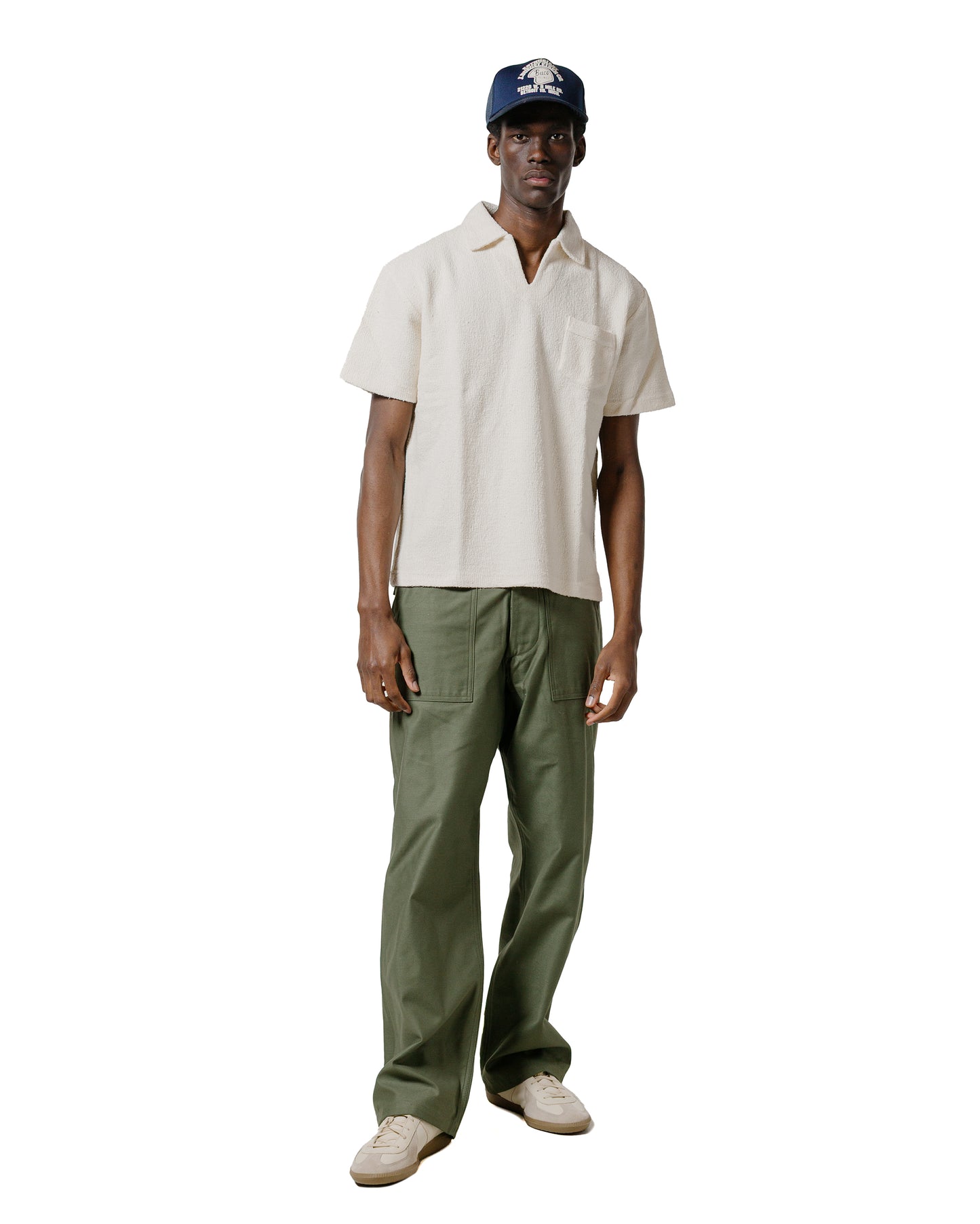 lost & found The Real McCoy's The Real McCoy's MC23017 Cotton Pile Skipper White