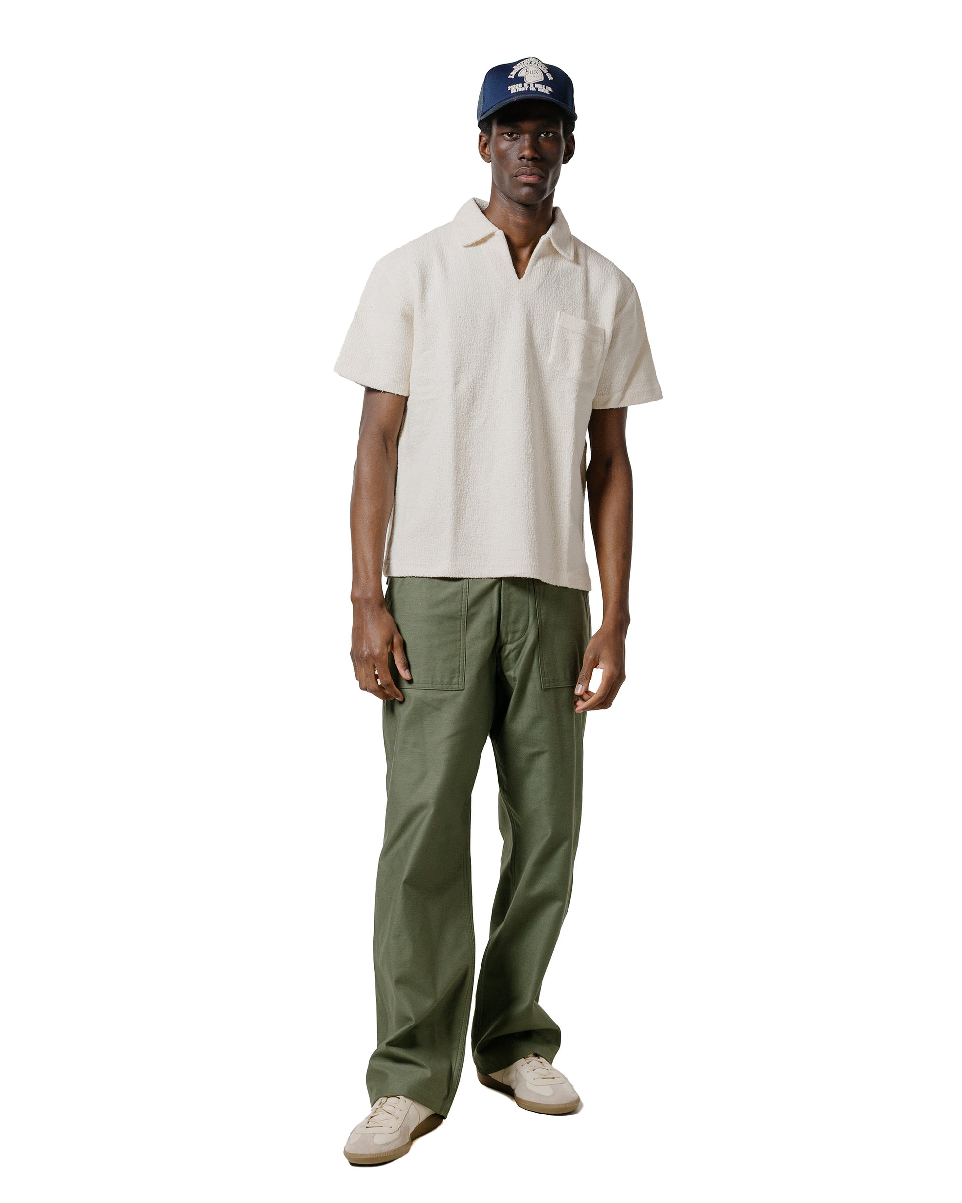 lost & found The Real McCoy's The Real McCoy's MC23017 Cotton Pile Skipper White