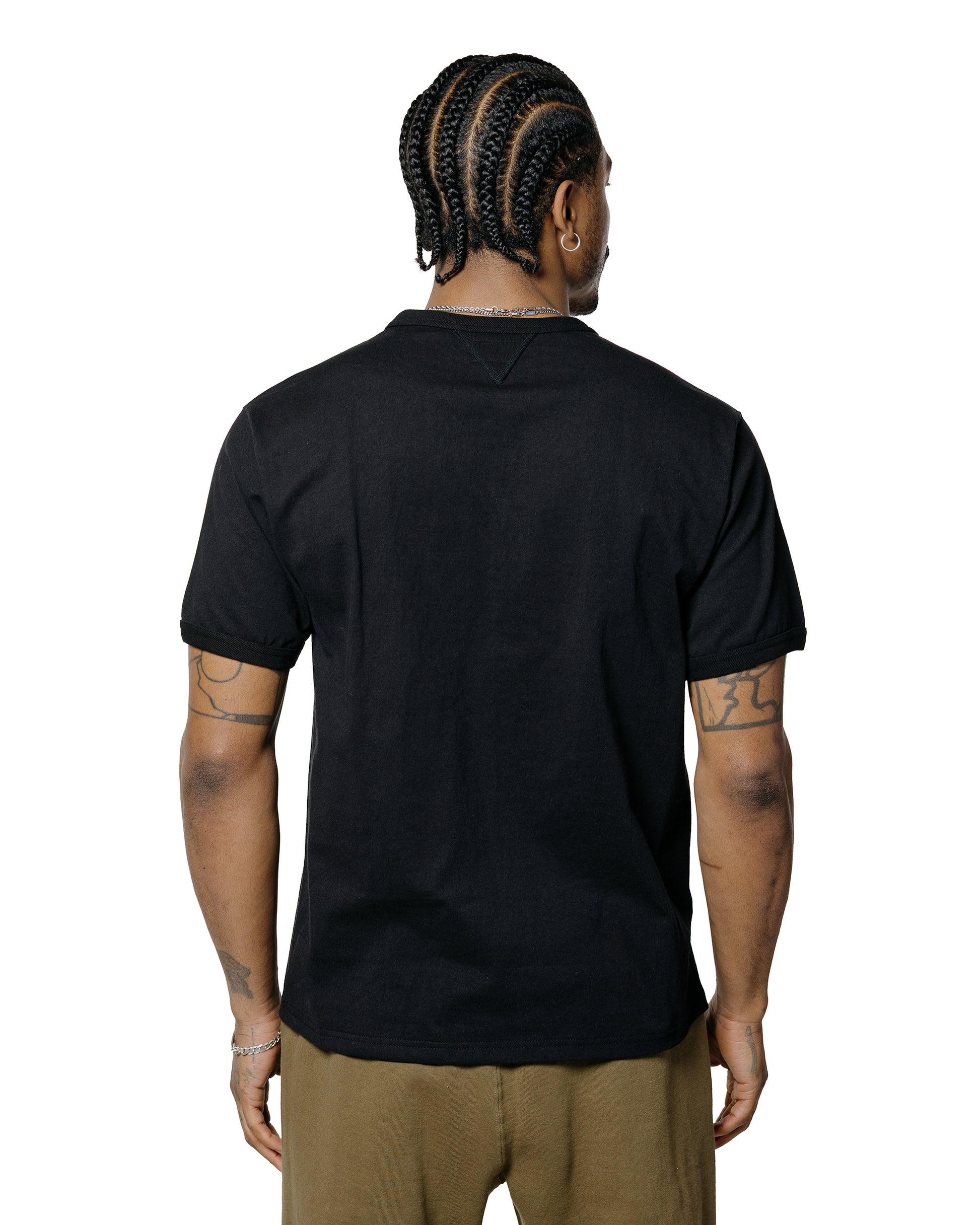 lost & found The Real McCoy's The Real McCoy's MC23020 Gusset Tee Black