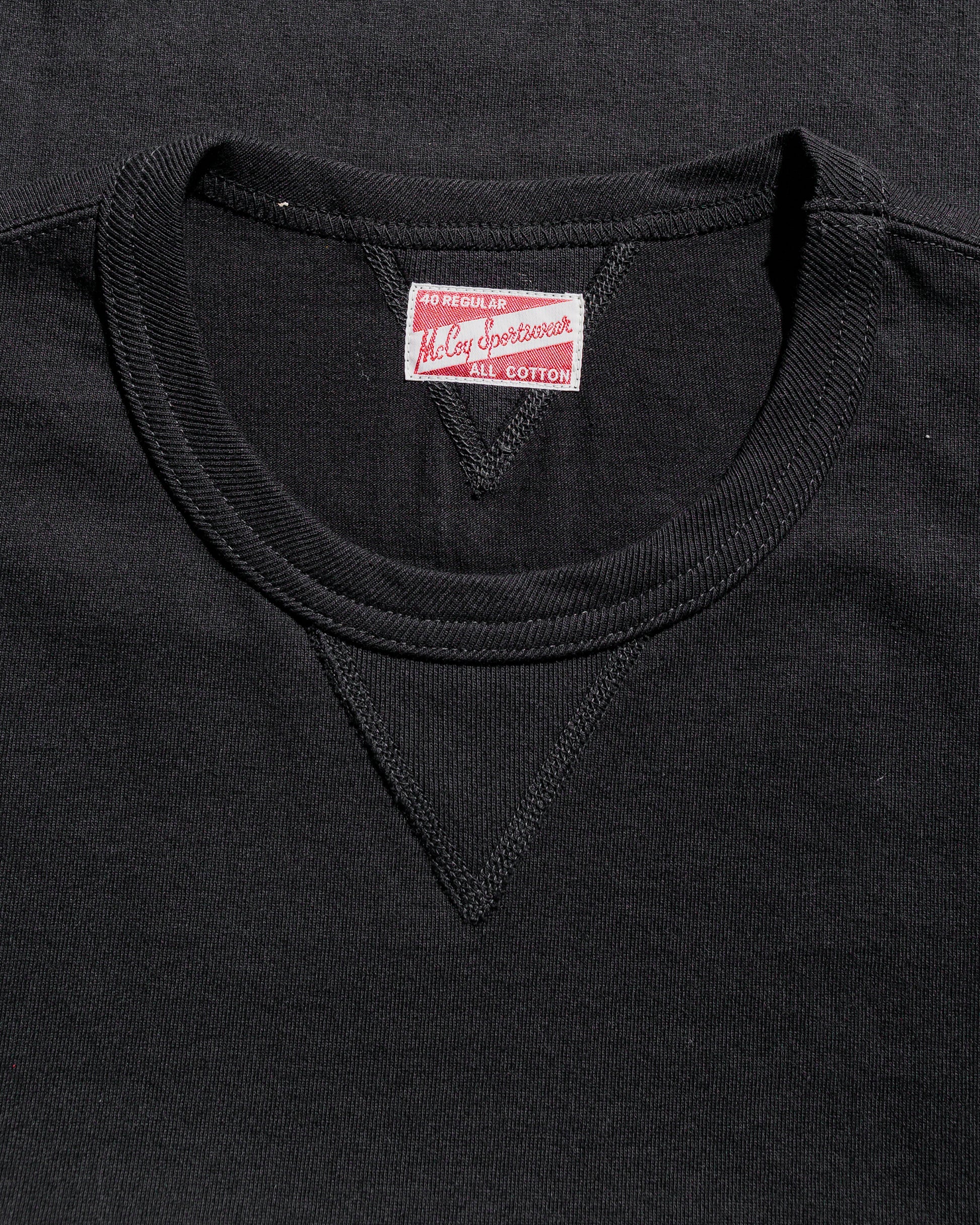 lost & found The Real McCoy's The Real McCoy's MC23020 Gusset Tee Black