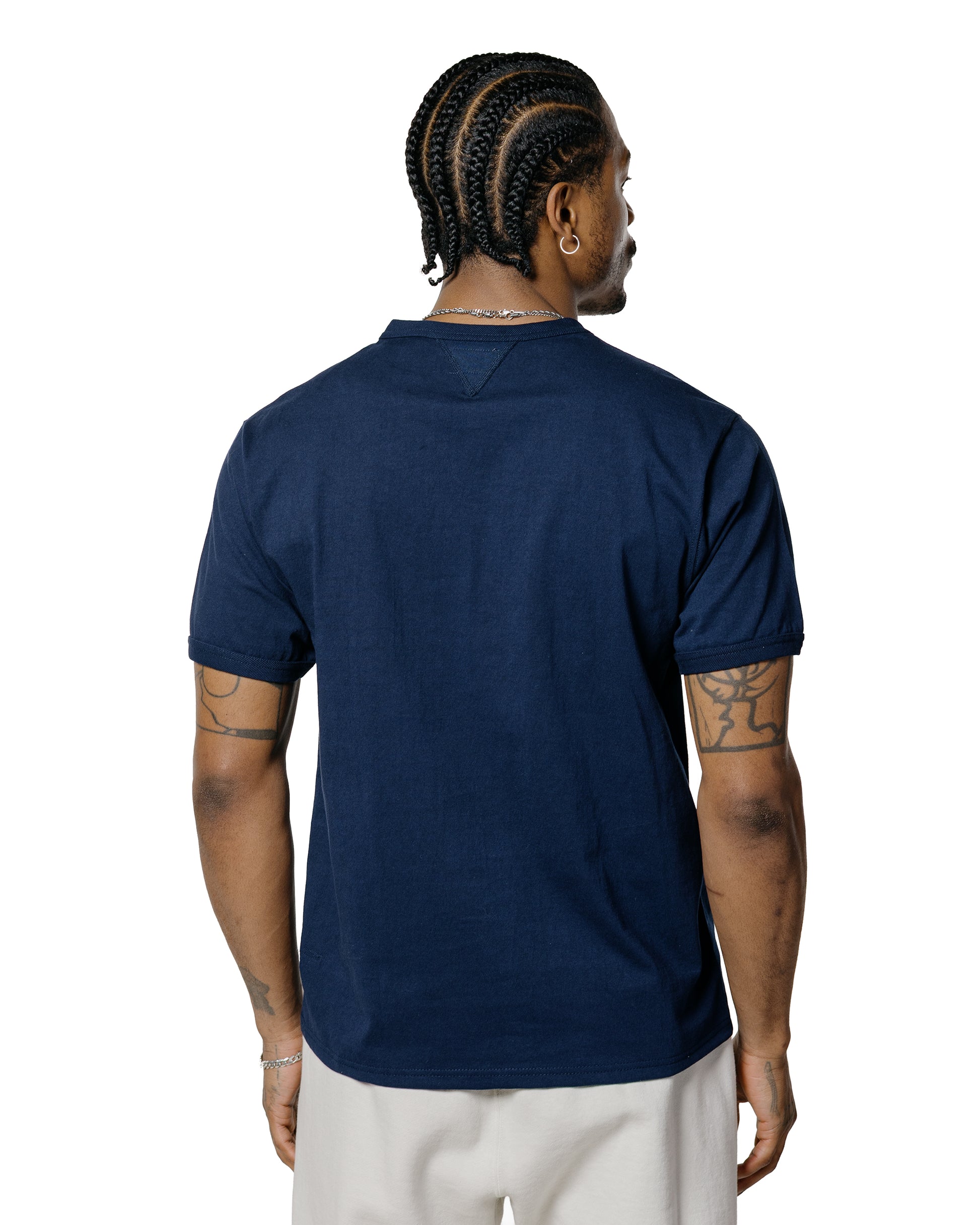 lost & found The Real McCoy's The Real McCoy's MC23020 Gusset Tee Navy