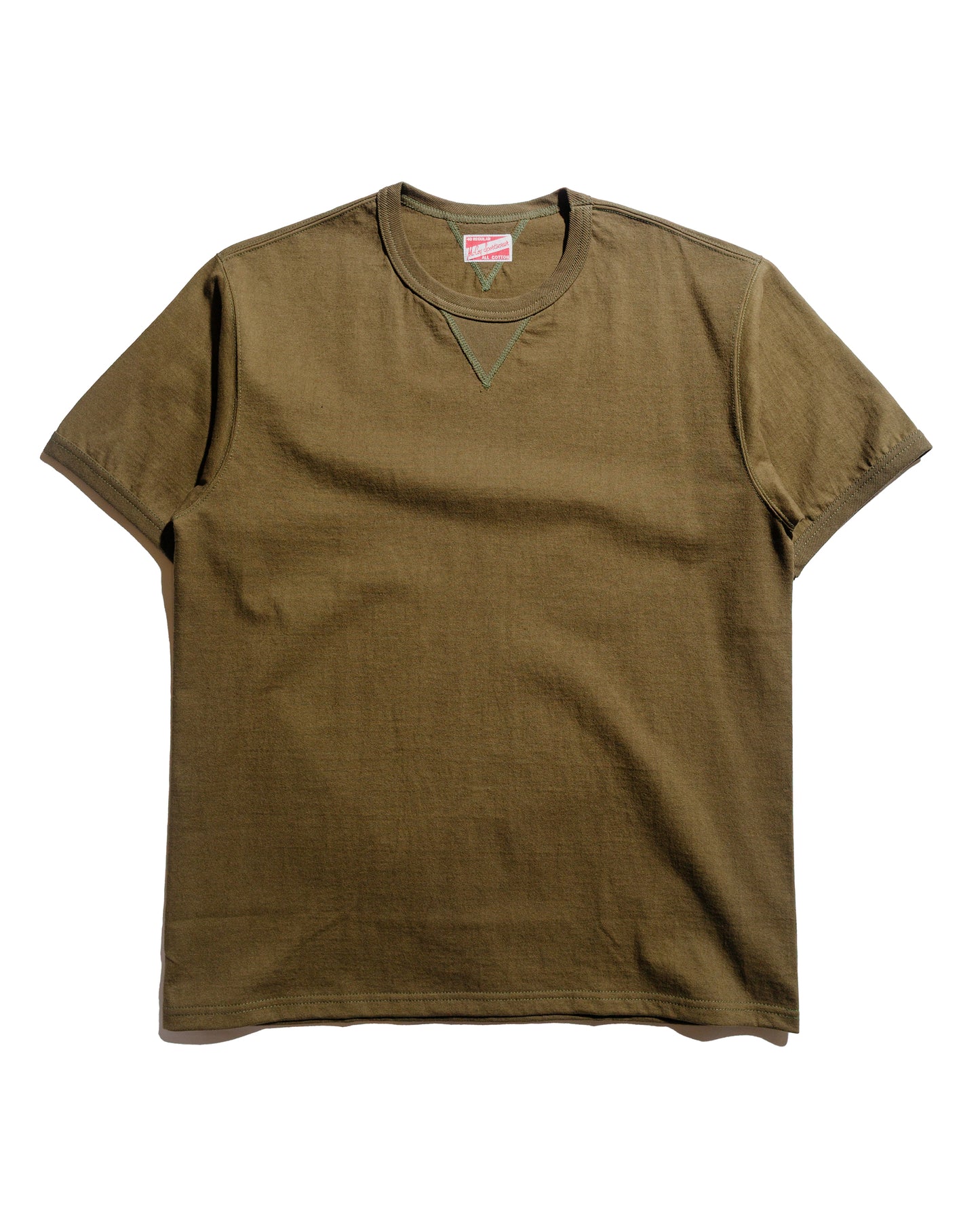 lost & found The Real McCoy's The Real McCoy's MC23020 Gusset Tee Olive