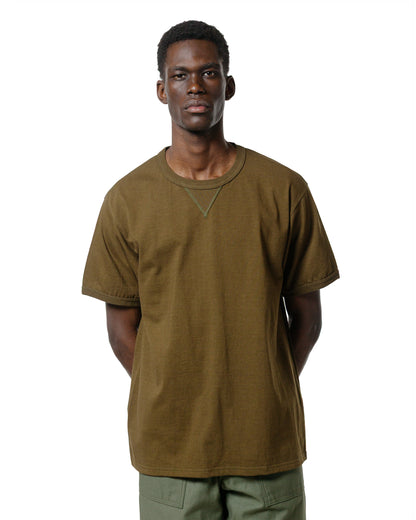 lost & found The Real McCoy's The Real McCoy's MC23020 Gusset Tee Olive