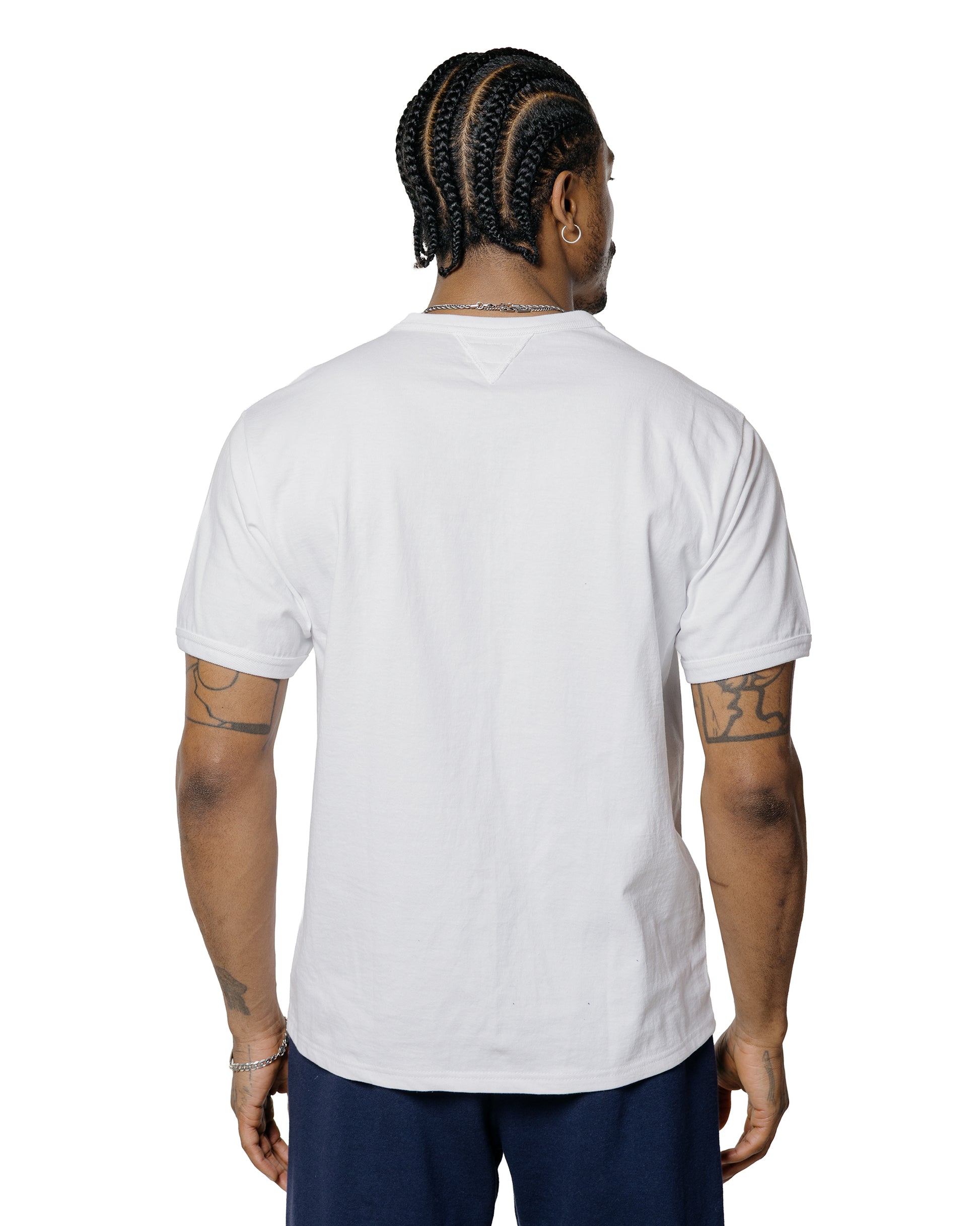 lost & found The Real McCoy's The Real McCoy's MC23020 Gusset Tee White