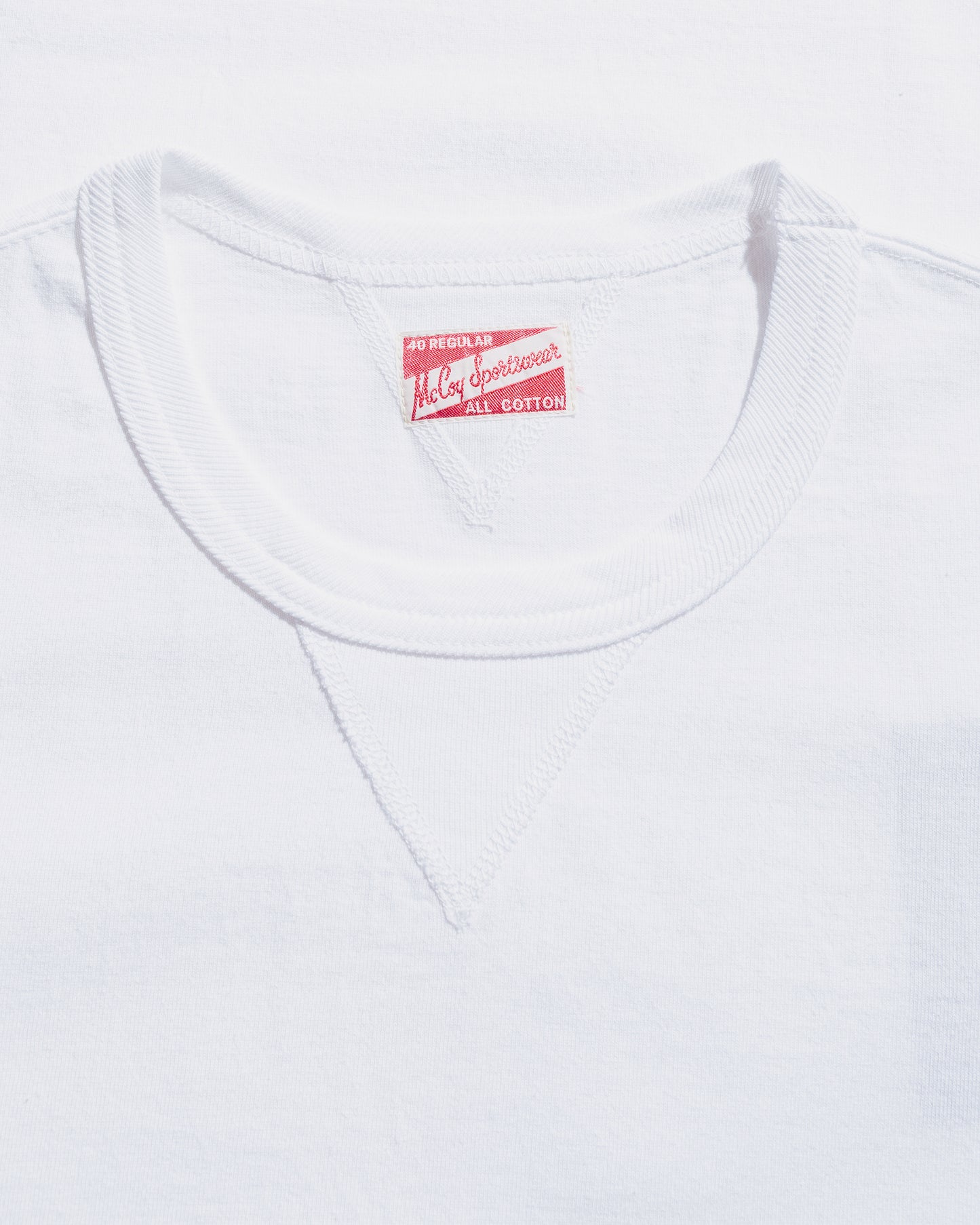 lost & found The Real McCoy's The Real McCoy's MC23020 Gusset Tee White
