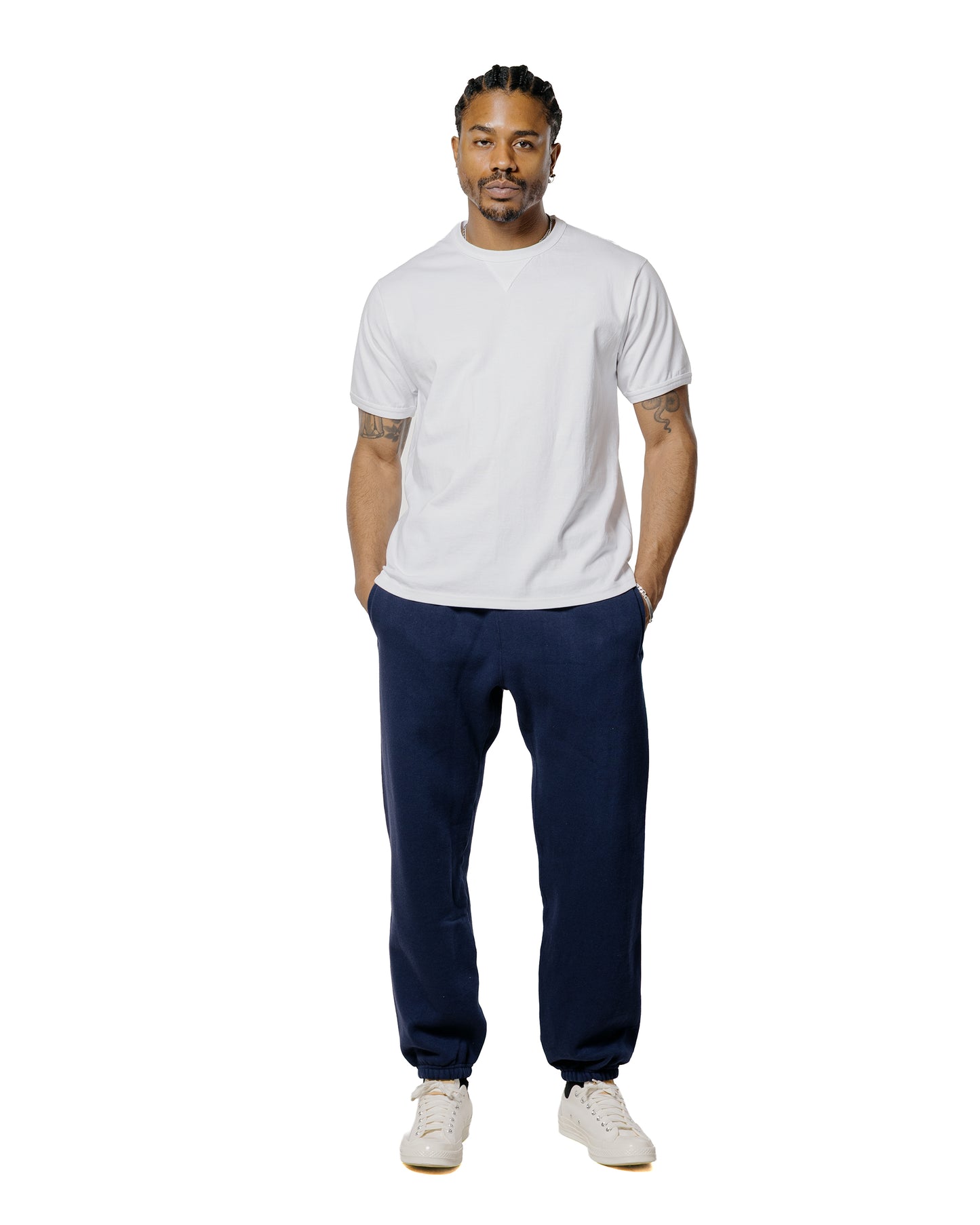 lost & found The Real McCoy's The Real McCoy's MC23020 Gusset Tee White