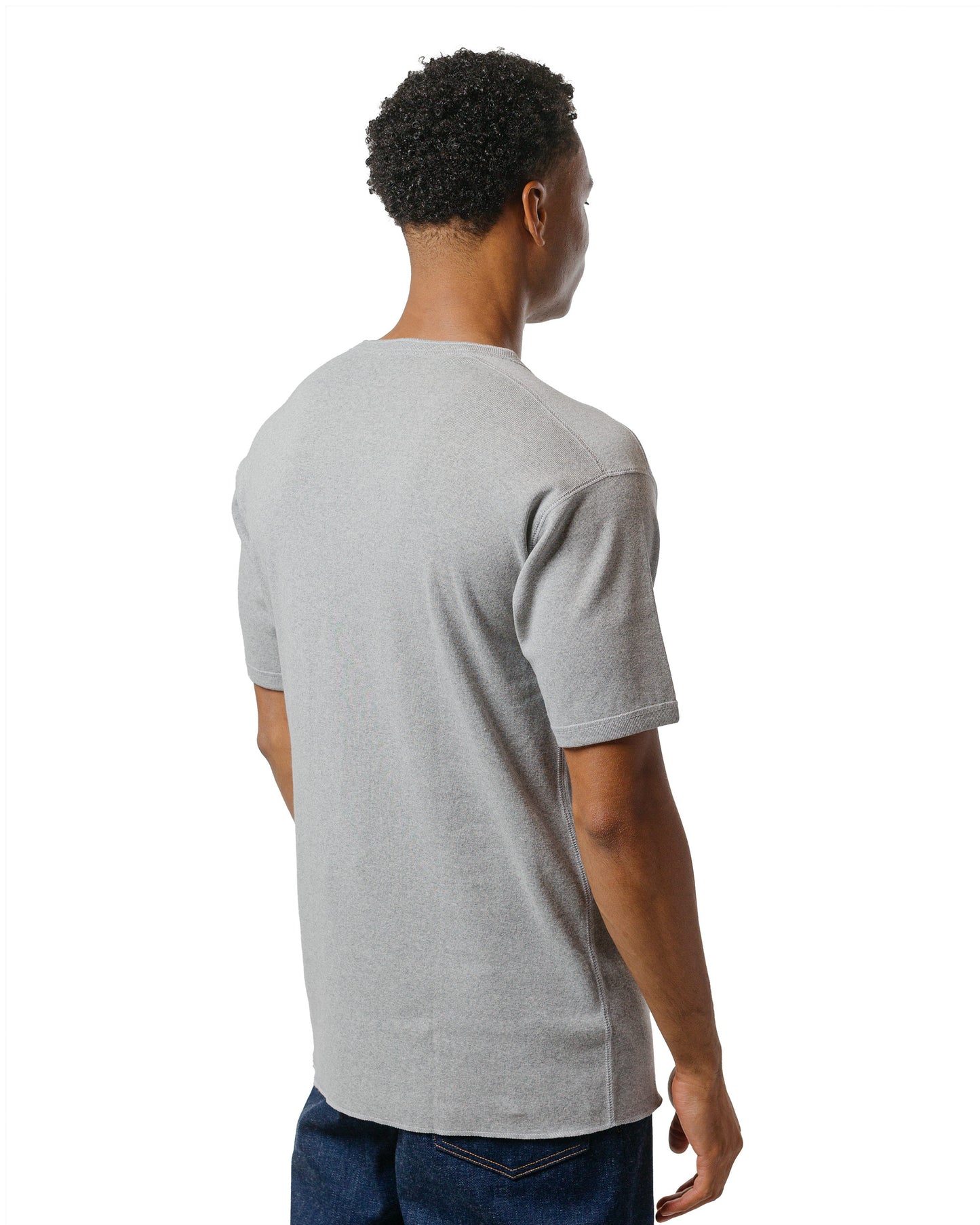 lost & found The Real McCoy's The Real McCoy's MC23022 Union Henley Undershirt S/S Medium Grey
