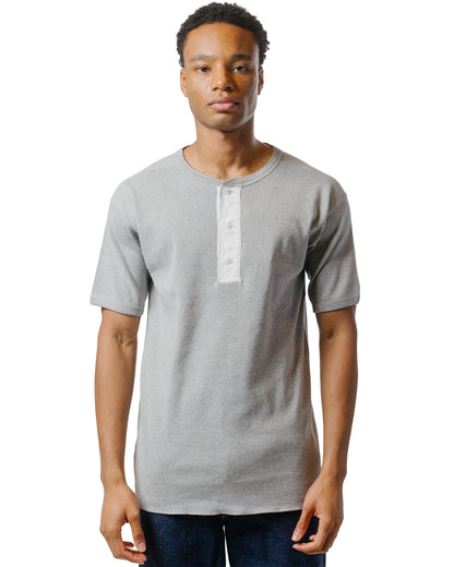 lost & found The Real McCoy's The Real McCoy's MC23022 Union Henley Undershirt S/S Medium Grey