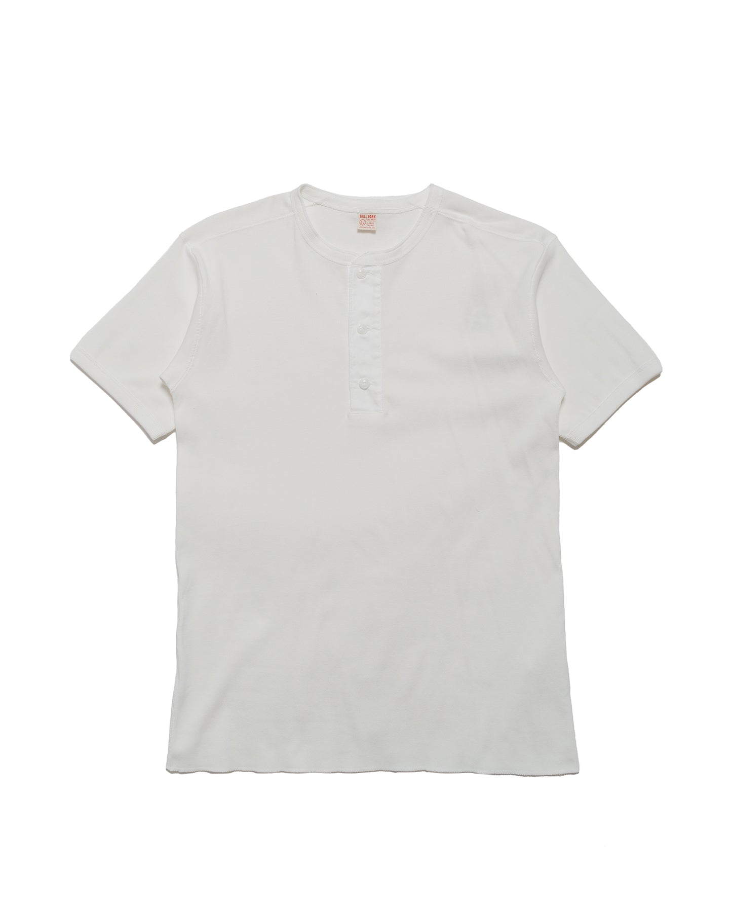lost & found The Real McCoy's The Real McCoy's MC23022 Union Henley Undershirt S/S White
