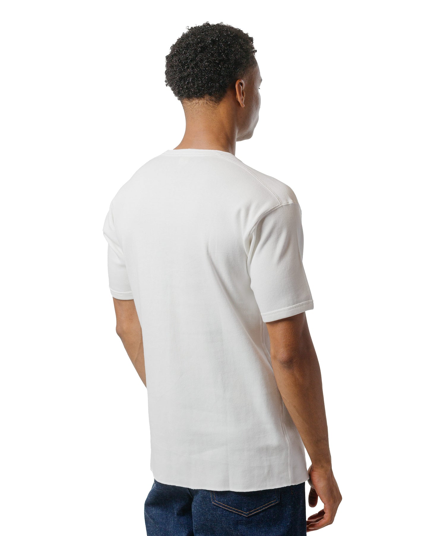lost & found The Real McCoy's The Real McCoy's MC23022 Union Henley Undershirt S/S White