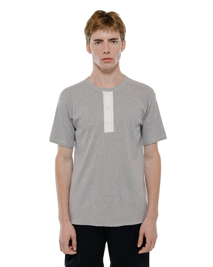 The Real McCoy's MC23022 Union Henley Undershirt S/S Medium Grey