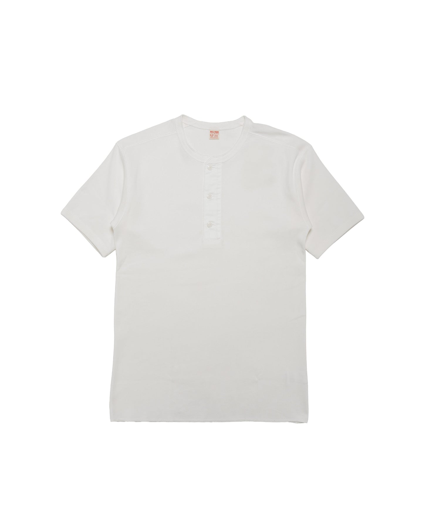 The Real McCoy's MC23022 Union Henley Undershirt S/S White