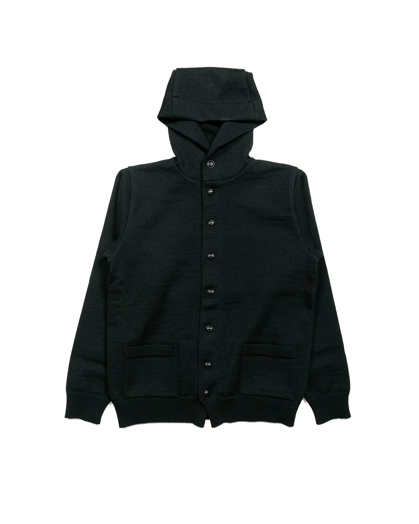 lost & found The Real McCoy's The Real McCoy's MC23107 30s Hooded Knit Sweater Black