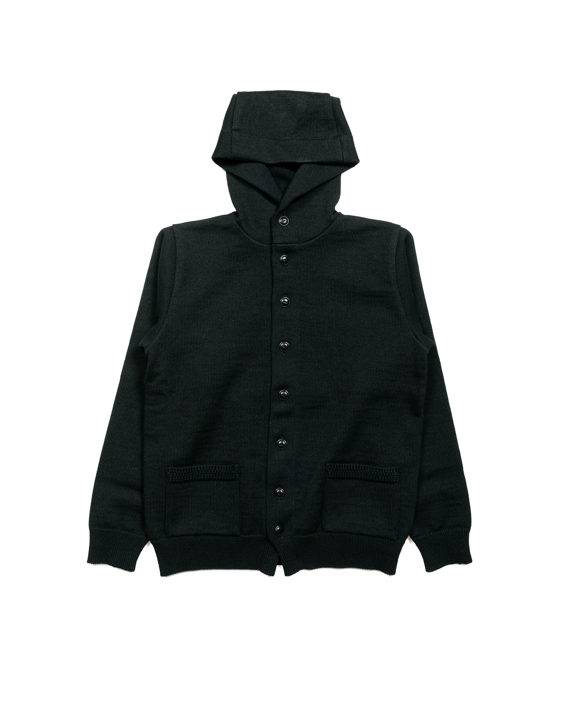 lost & found The Real McCoy's The Real McCoy's MC23107 30s Hooded Knit Sweater Black