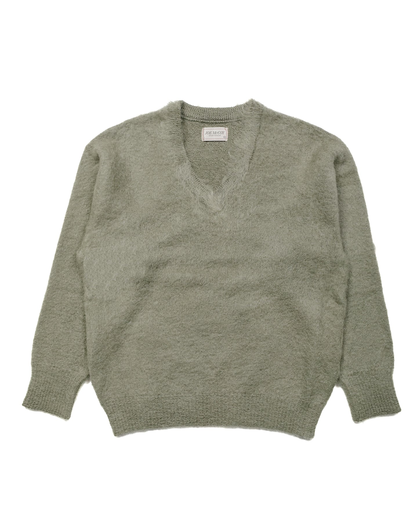 lost & found The Real McCoy's The Real McCoy's MC23109 JM Mohair V-Neck Sweater Mint