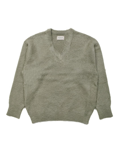 lost & found The Real McCoy's The Real McCoy's MC23109 JM Mohair V-Neck Sweater Mint