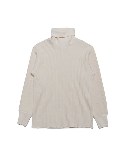 lost & found The Real McCoy's The Real McCoy's MC23110 High Neck Thermal Shirt Ecru