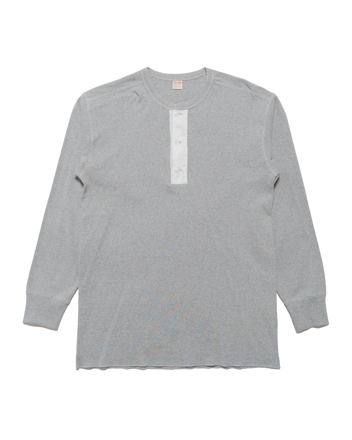 lost & found The Real McCoy's The Real McCoy's MC23111 Union Henley Undershirt L/S Grey