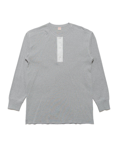 lost & found The Real McCoy's The Real McCoy's MC23111 Union Henley Undershirt L/S Grey