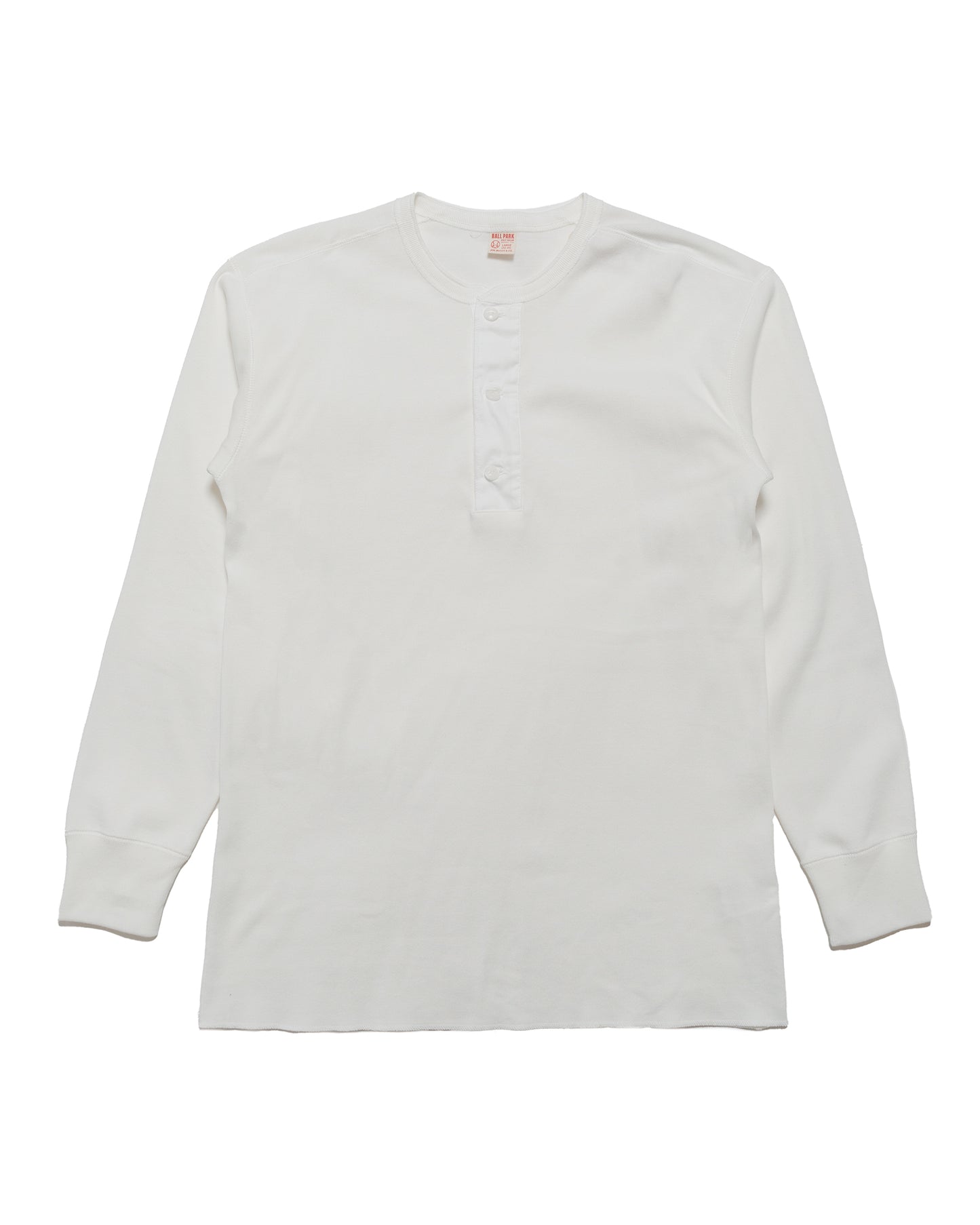 lost & found The Real McCoy's The Real McCoy's MC23111 Union Henley Undershirt L/S White