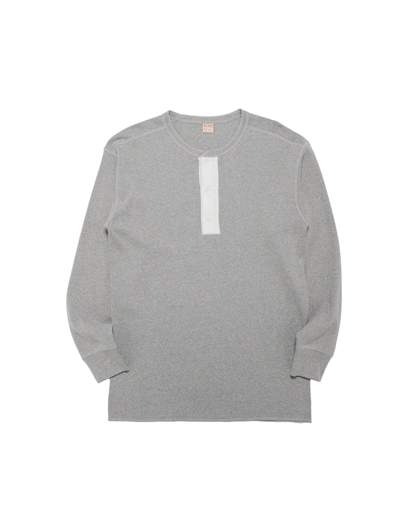 The Real McCoy's MC23111 Union Henley Undershirt L/S Medium Gray