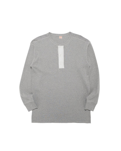 The Real McCoy's MC23111 Union Henley Undershirt L/S Medium Gray