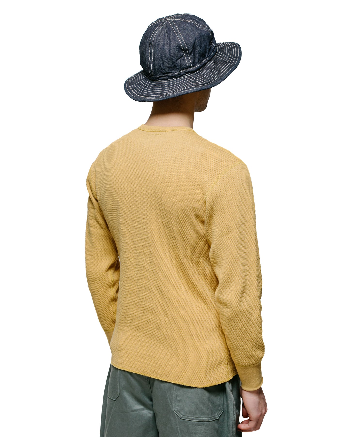lost & found The Real McCoy's The Real McCoy's MC23115 Honeycomb Thermal Shirt Corn