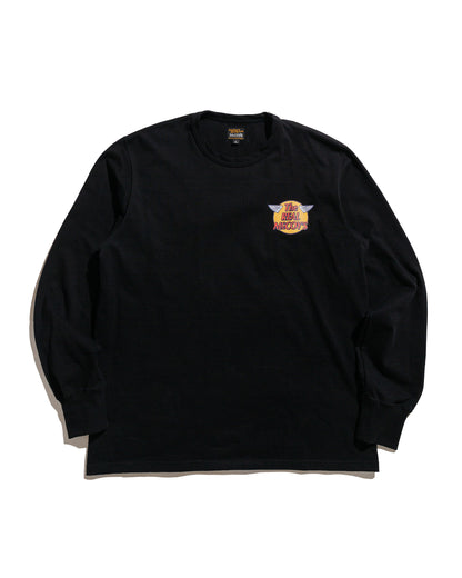 lost & found The Real McCoy's The Real McCoy's MC24003 The Real McCoy's Logo Tee L/S Black
