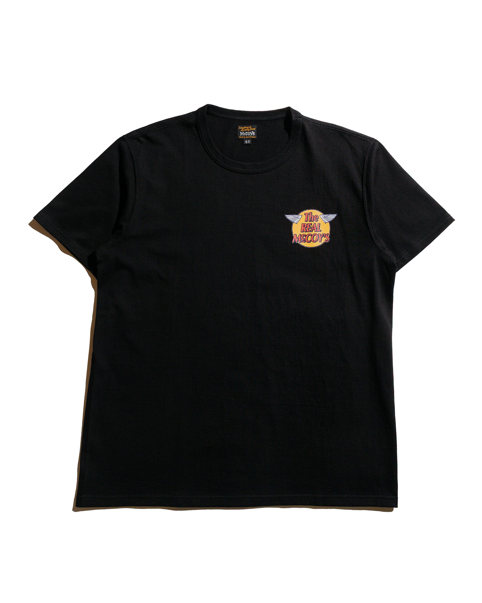lost & found The Real McCoy's The Real McCoy's MC24004 The Real McCoy's Logo Tee S/S Black