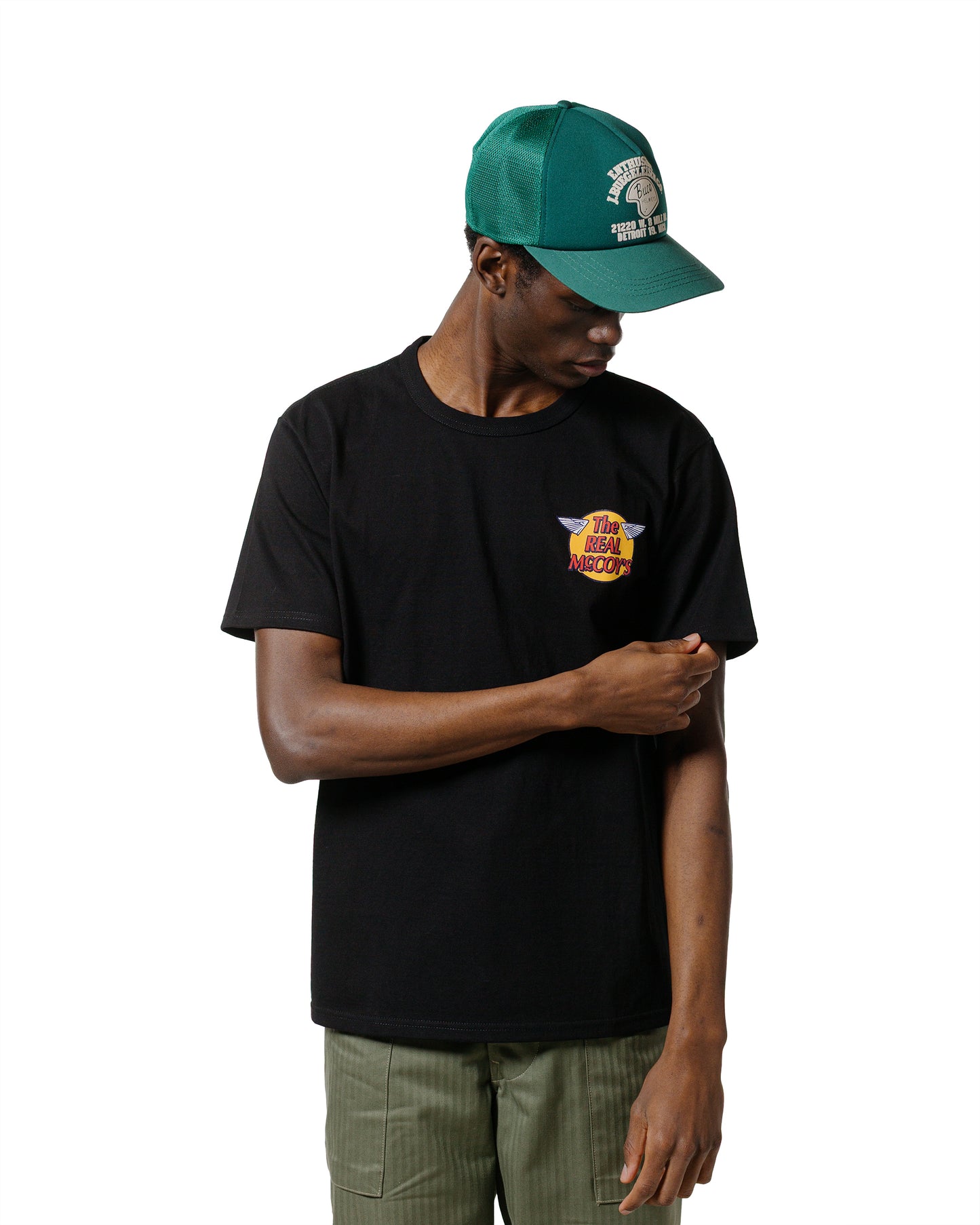 lost & found The Real McCoy's The Real McCoy's MC24004 The Real McCoy's Logo Tee S/S Black