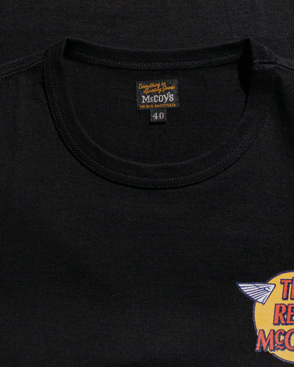 lost & found The Real McCoy's The Real McCoy's MC24004 The Real McCoy's Logo Tee S/S Black