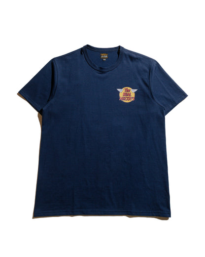 lost & found The Real McCoy's The Real McCoy's MC24004 The Real McCoy's Logo Tee S/S Navy