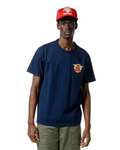 lost & found The Real McCoy's The Real McCoy's MC24004 The Real McCoy's Logo Tee S/S Navy