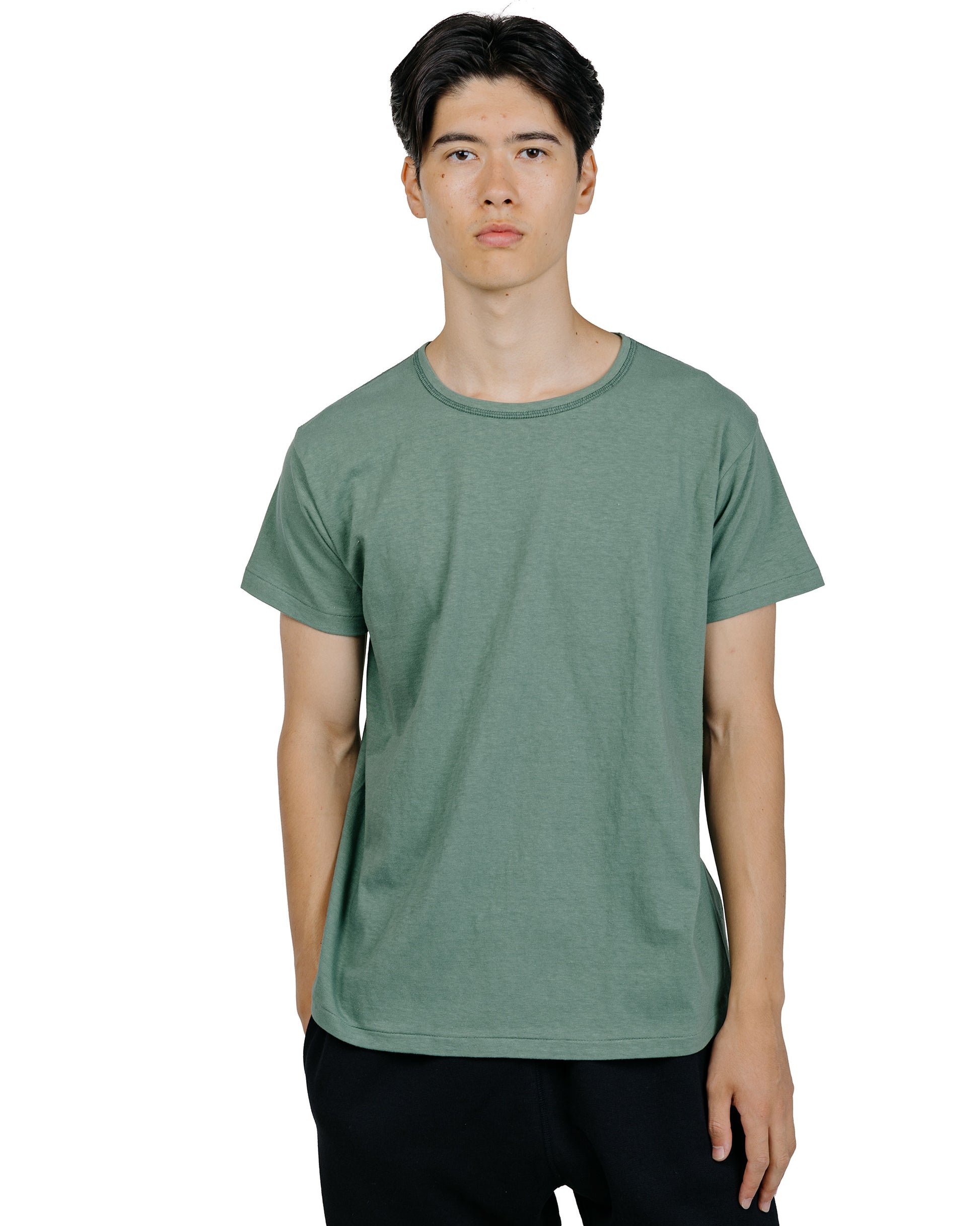 The Real McCoy's MC24014 Undershirt, Cotton, Summer Green