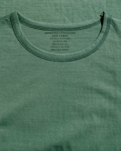 lost & found The Real McCoy's The Real McCoy's MC24014 Undershirt, Cotton, Summer Green