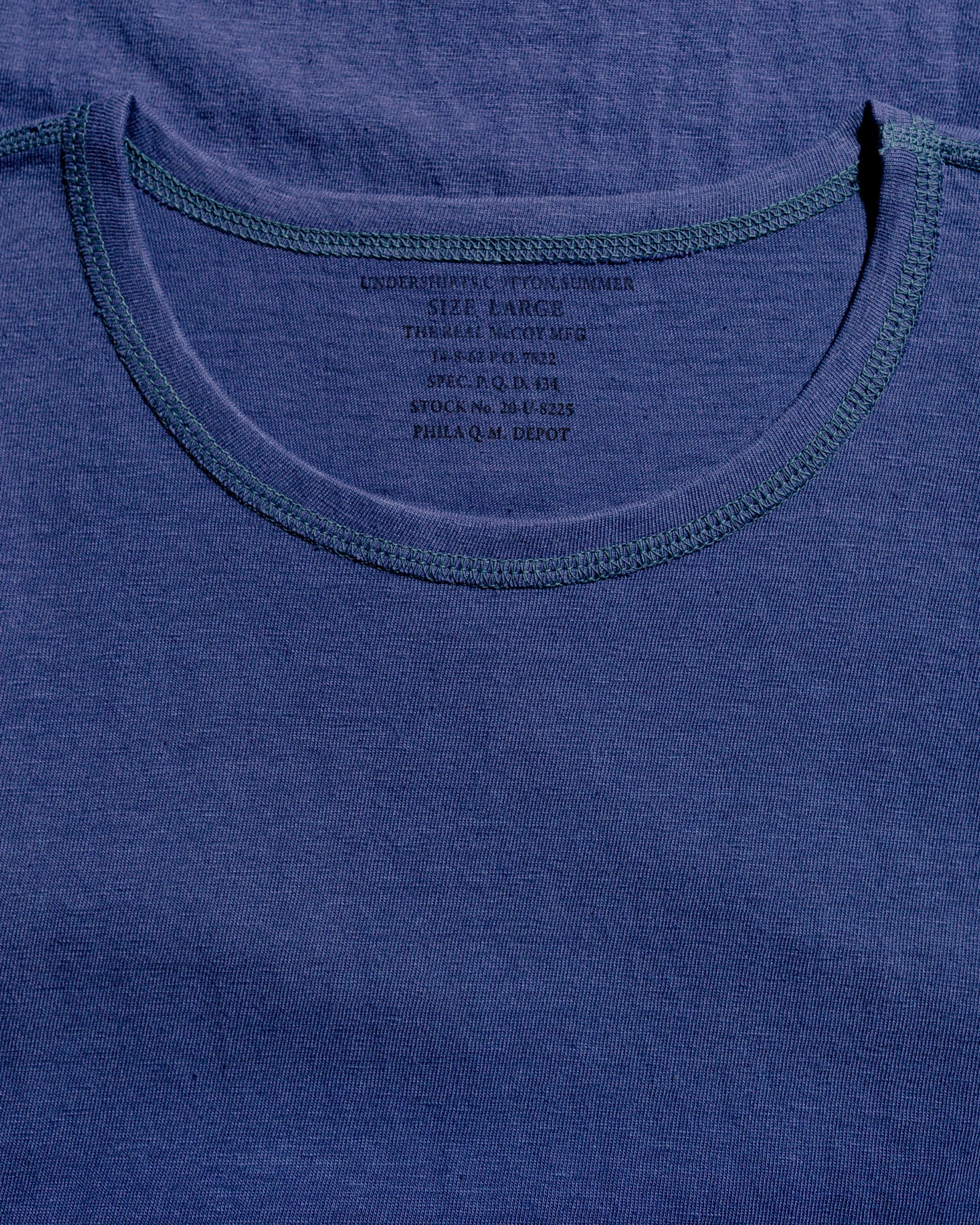lost & found The Real McCoy's The Real McCoy's MC24014 Undershirt, Cotton, Summer MQ Navy