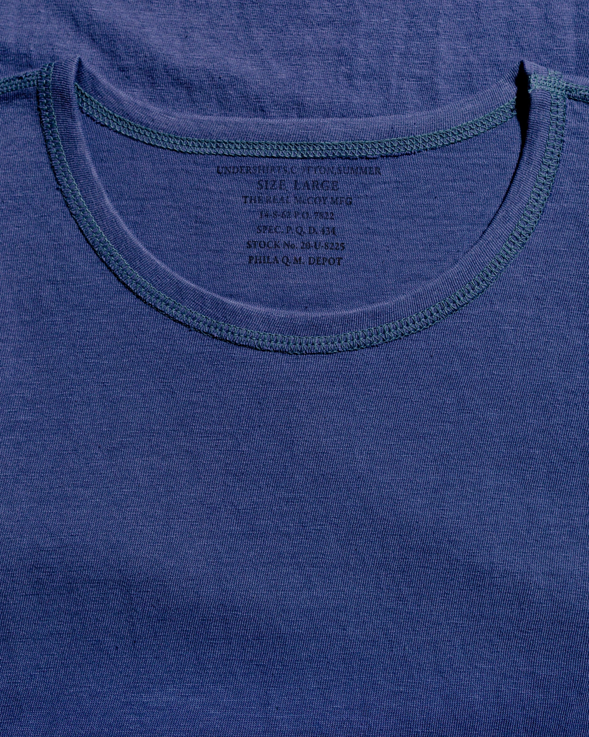 lost & found The Real McCoy's The Real McCoy's MC24014 Undershirt, Cotton, Summer MQ Navy