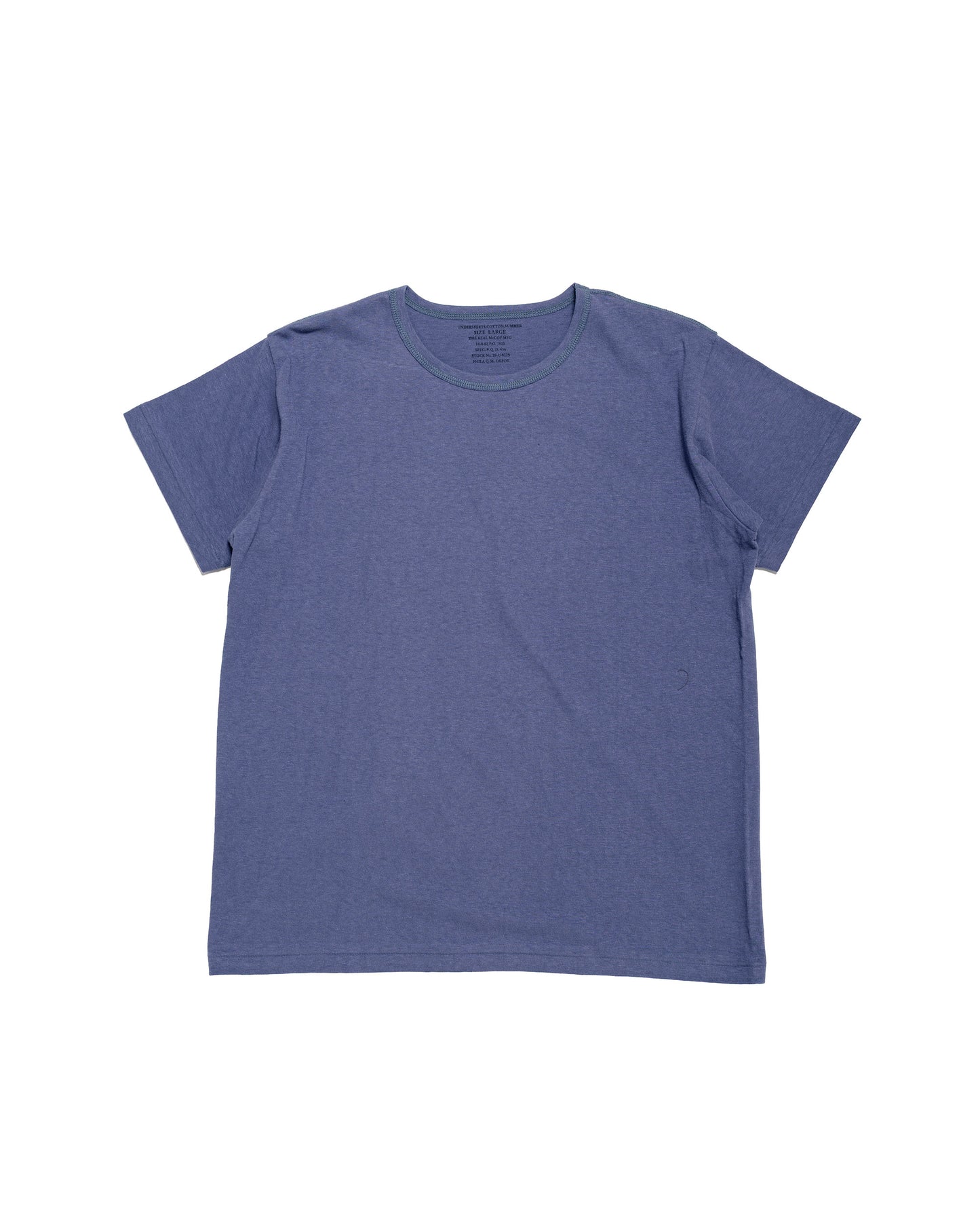 The Real McCoy's MC24014 Undershirt, Cotton, Summer MQ Navy