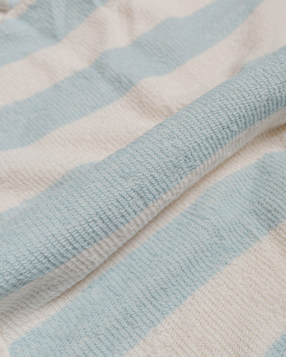 lost & found The Real McCoy's The Real McCoy's MC24015 Stripe Cotton Pile Beach Shirt Light Blue