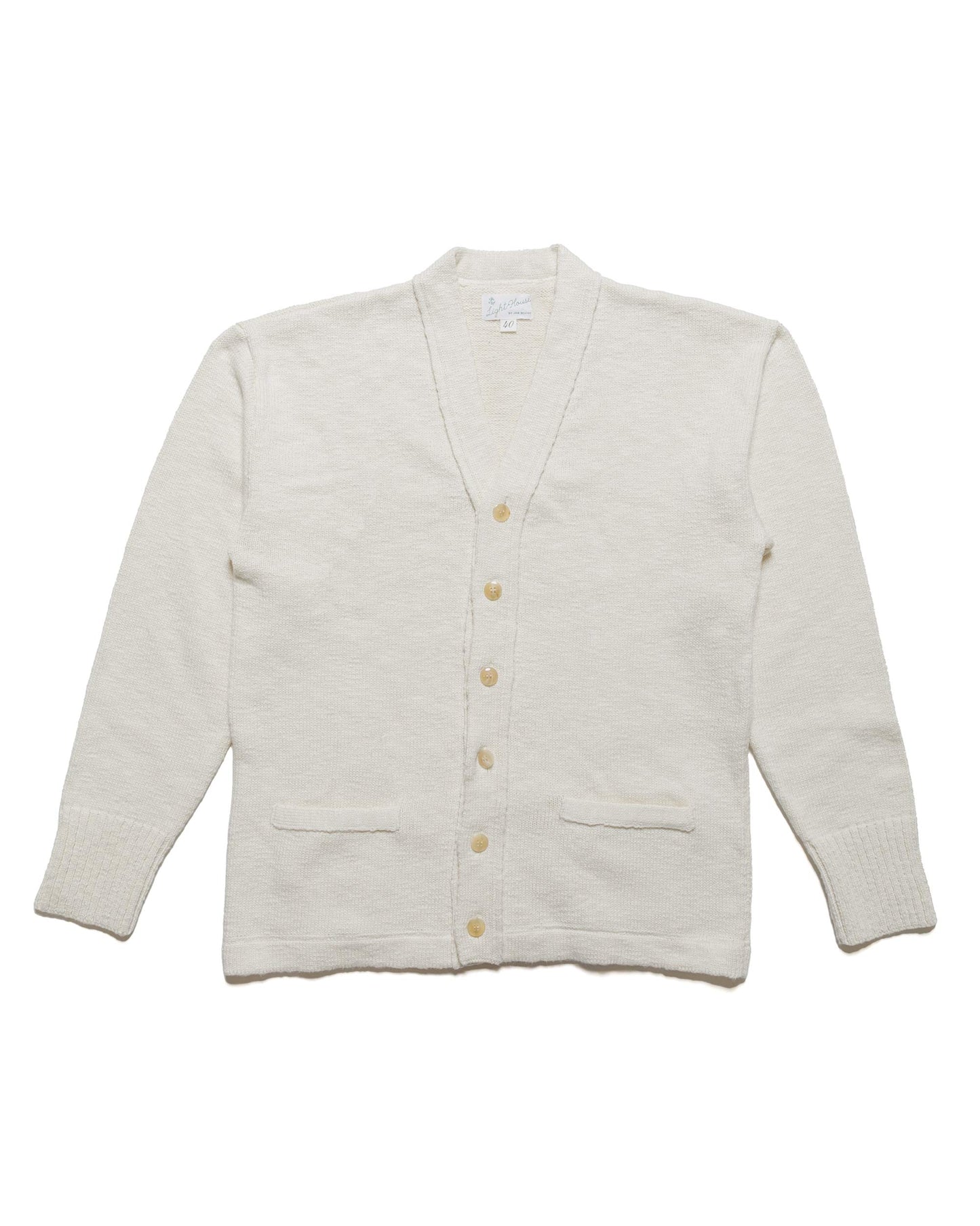 lost & found The Real McCoy's The Real McCoy's MC24016 Cotton Summer Cardigan Ecru
