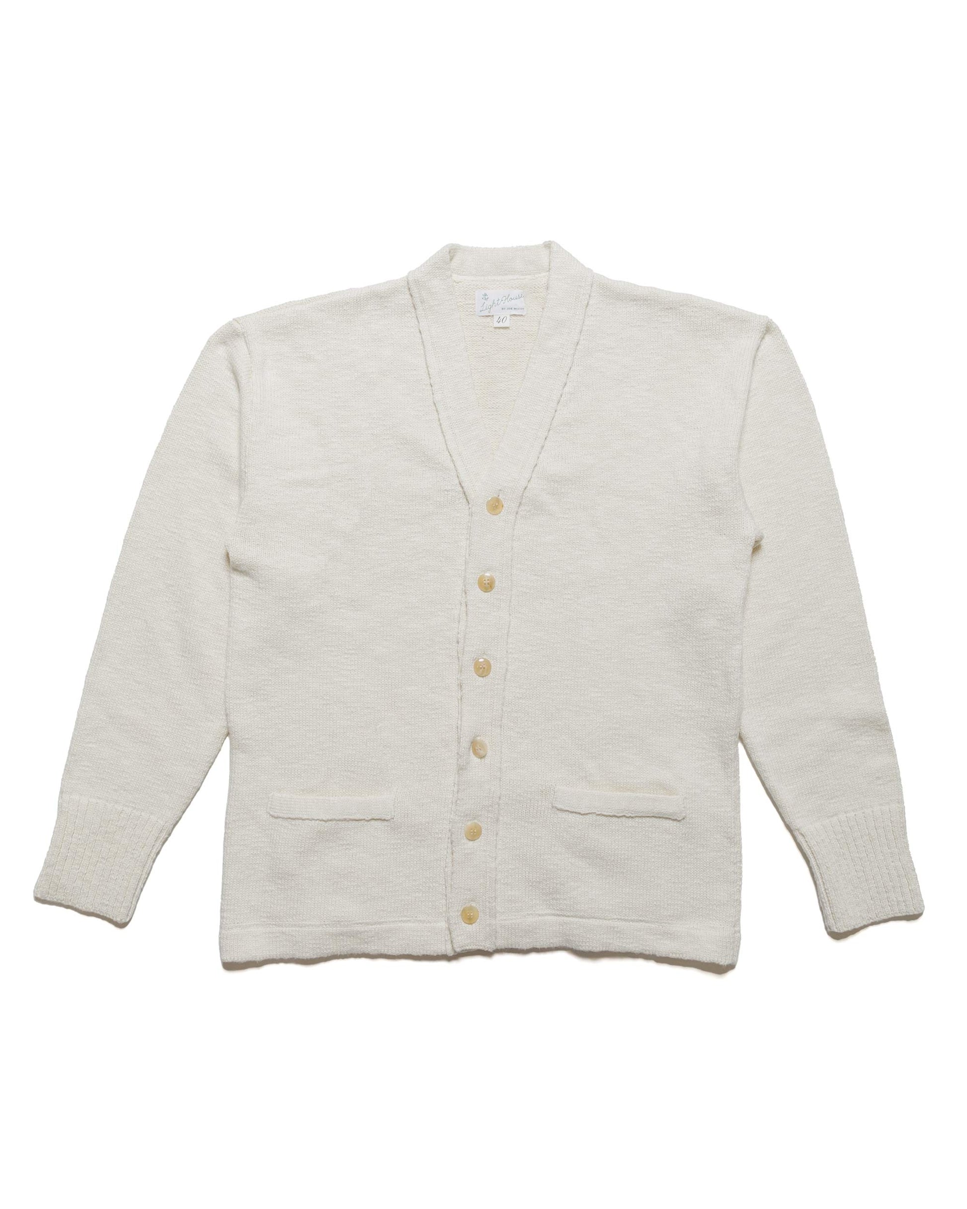 lost & found The Real McCoy's The Real McCoy's MC24016 Cotton Summer Cardigan Ecru
