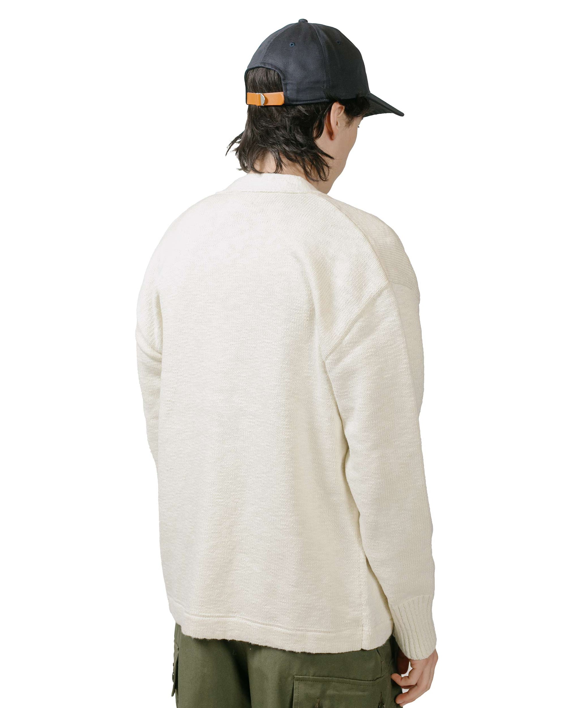 lost & found The Real McCoy's The Real McCoy's MC24016 Cotton Summer Cardigan Ecru